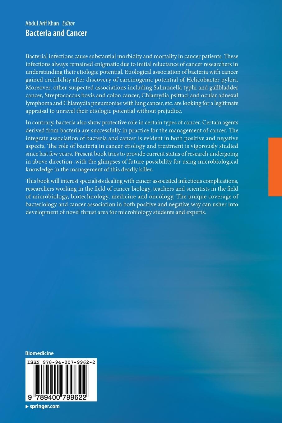 Rückseitencover Bacteria and Cancer