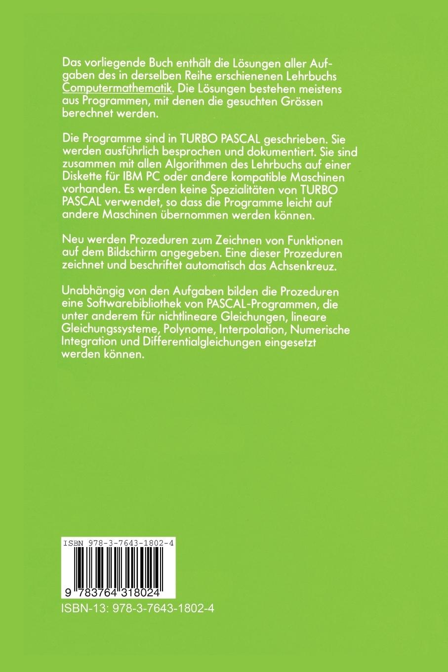 Rückseitencover Computermathematik