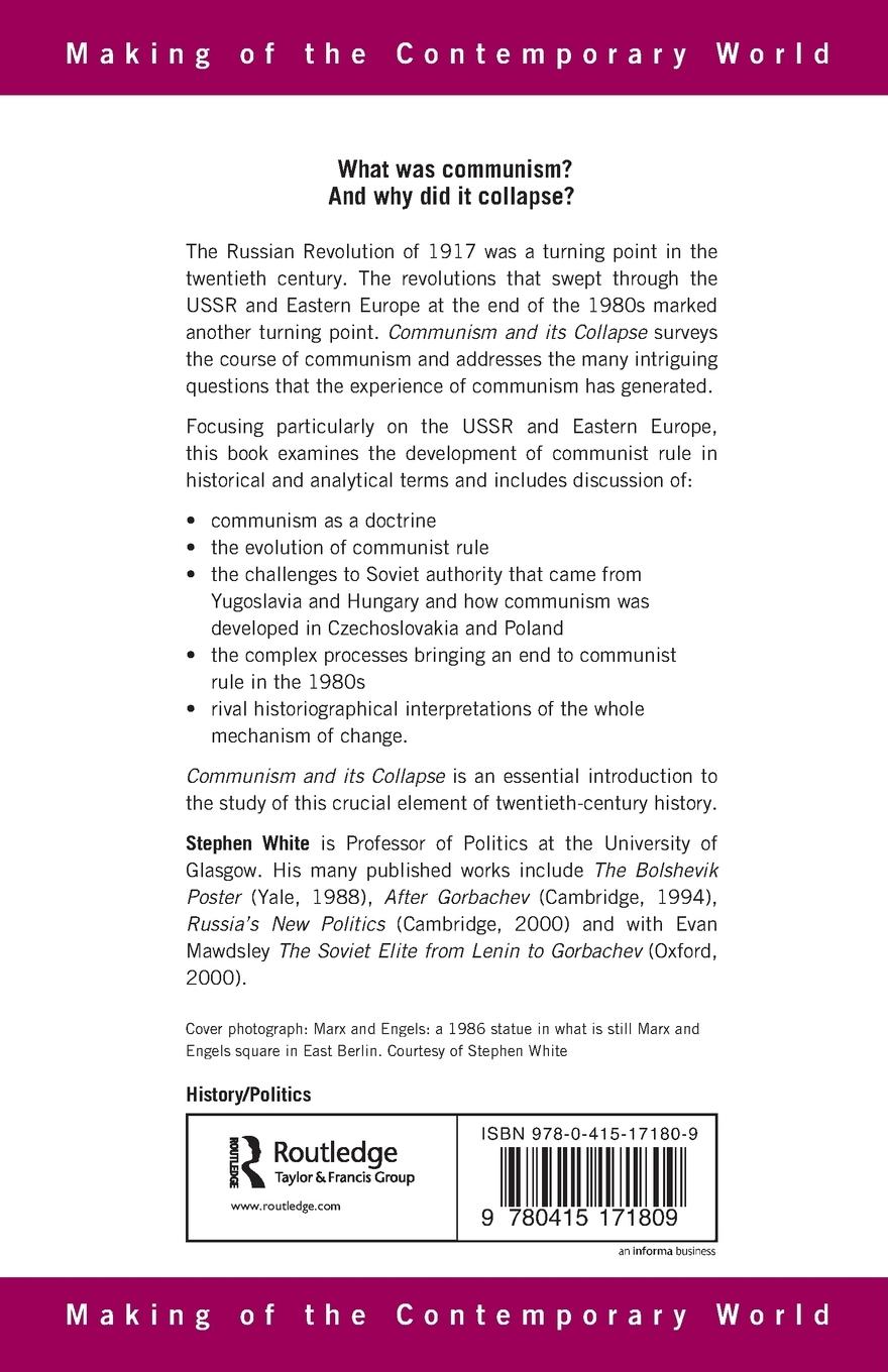 Rückseitencover Communism and its Collapse