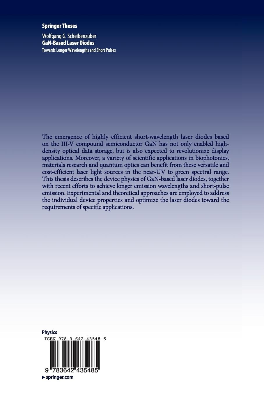 Rückseitencover GaN-Based Laser Diodes