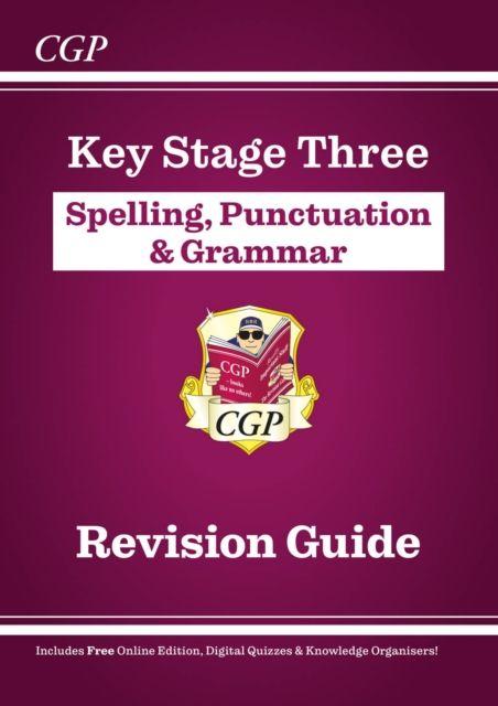 Vorderes Coverbild KS3 Spelling, Punctuation & Grammar Revision Guide (with Online Edition & Quizzes)