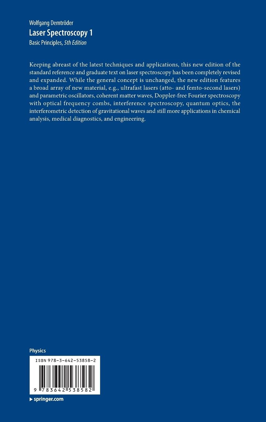 Rückseitencover Laser Spectroscopy 1
