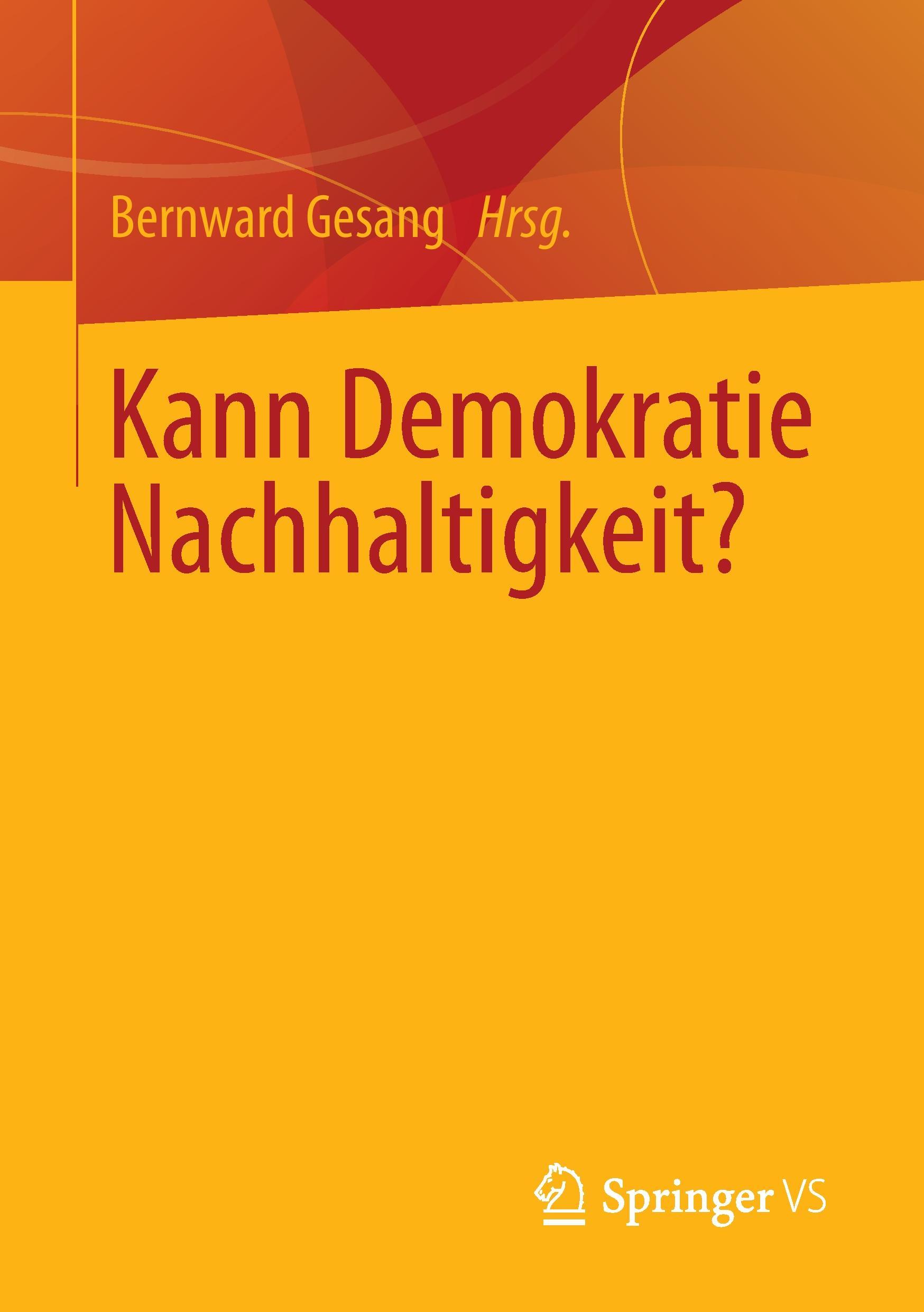 Vorderes Coverbild Kann Demokratie Nachhaltigkeit?