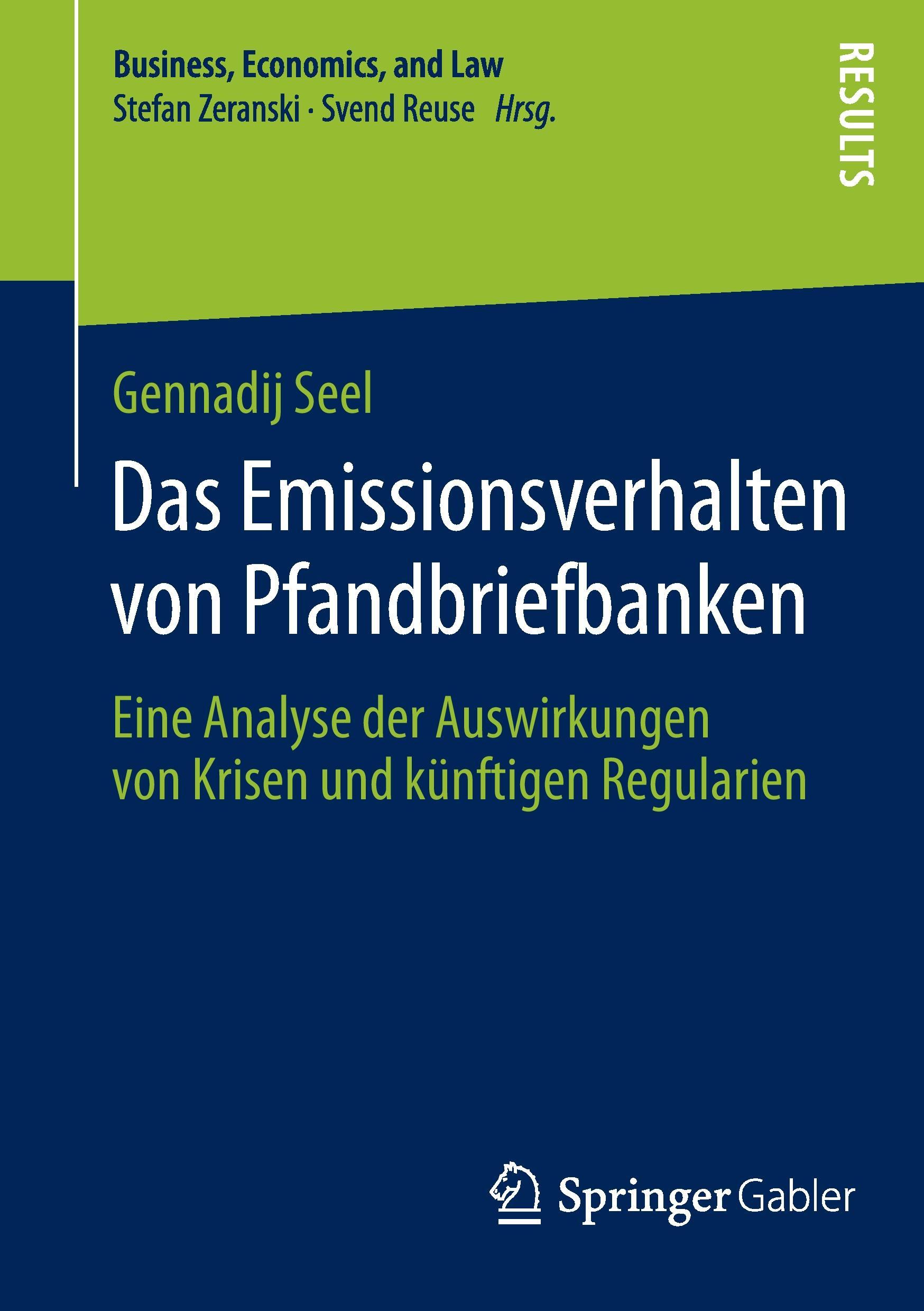 Vorderes Coverbild Das Emissionsverhalten von Pfandbriefbanken