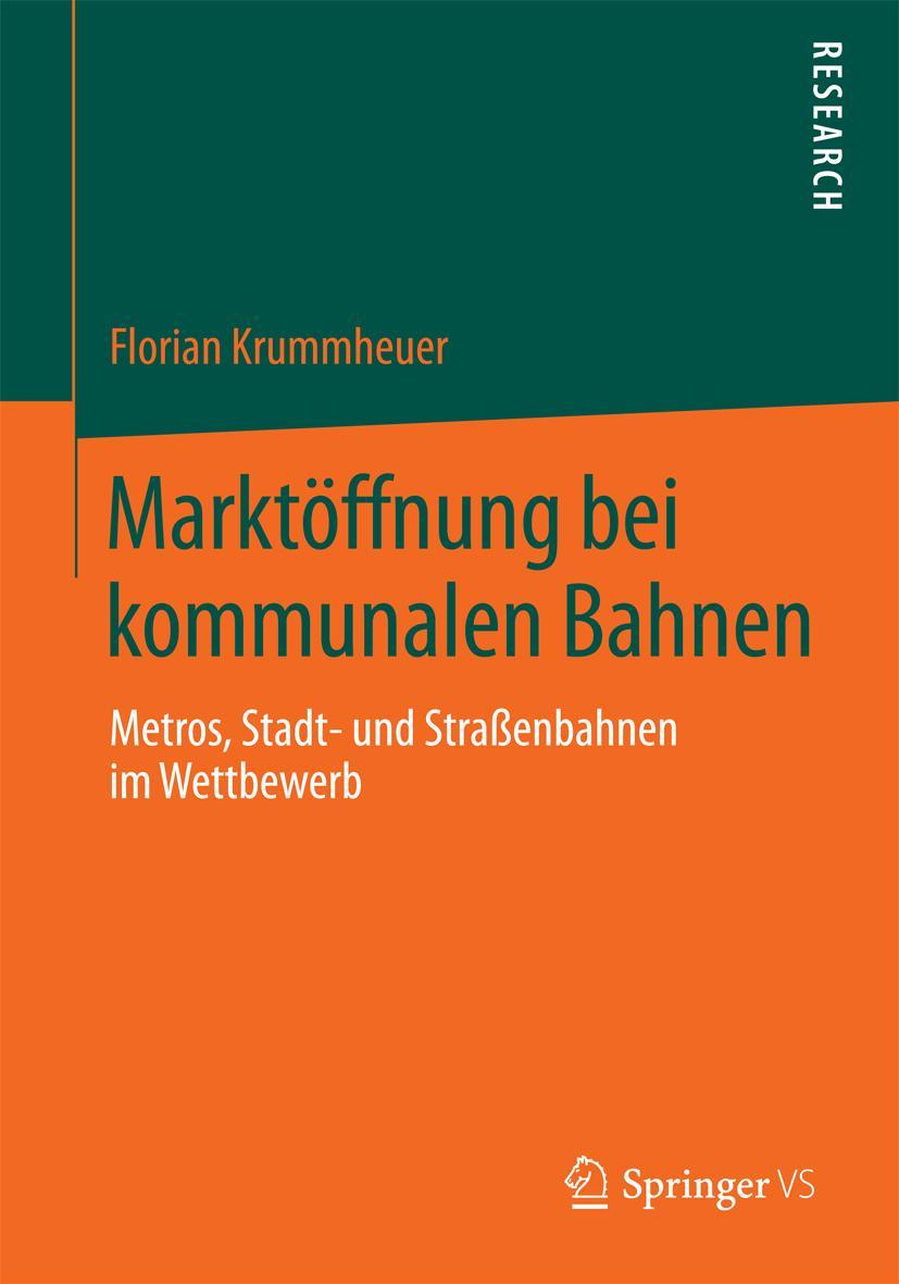 Vorderes Coverbild Marktöffnung bei kommunalen Bahnen
