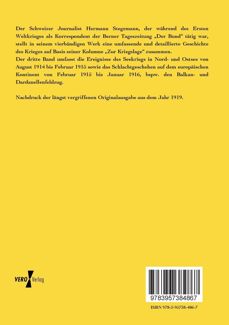 Rückseitencover Geschichte des Krieges