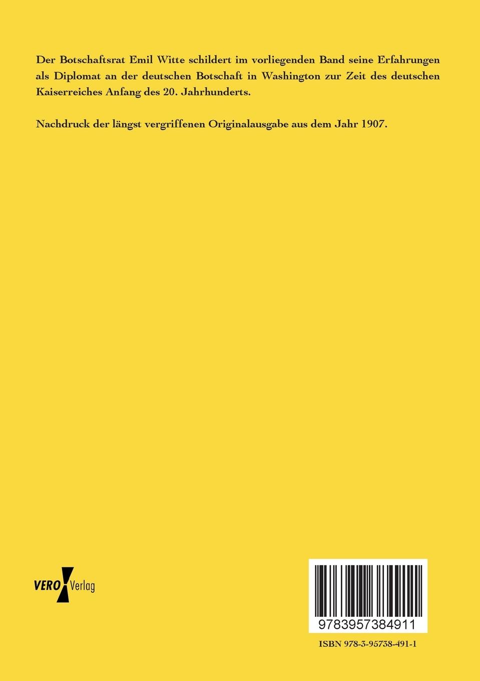 Rückseitencover Aus einer deutschen Botschaft
