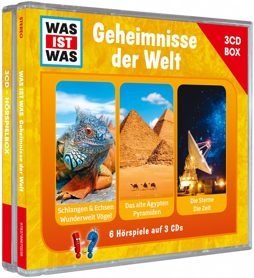 Vorderes Coverbild Was ist was Hörspielbox: Geheimnisse der Welt