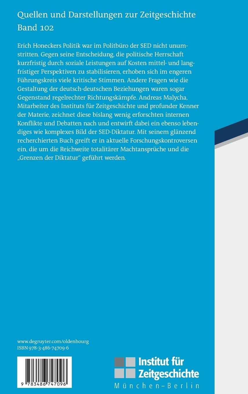Rückseitencover Die SED in der Ära Honecker