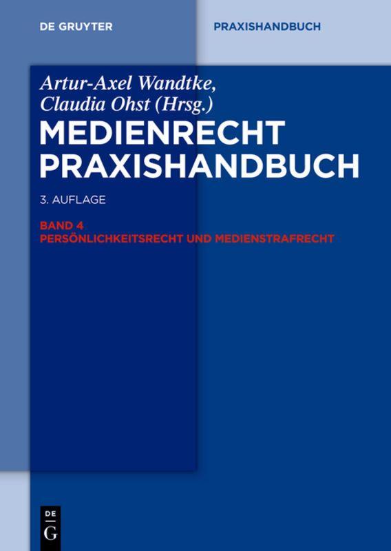 Vorderes Coverbild Persönlichkeitsrecht und Medienstrafrecht