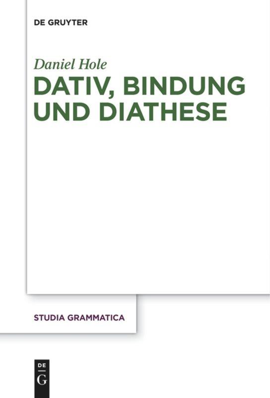 Vorderes Coverbild Dativ, Bindung und Diathese