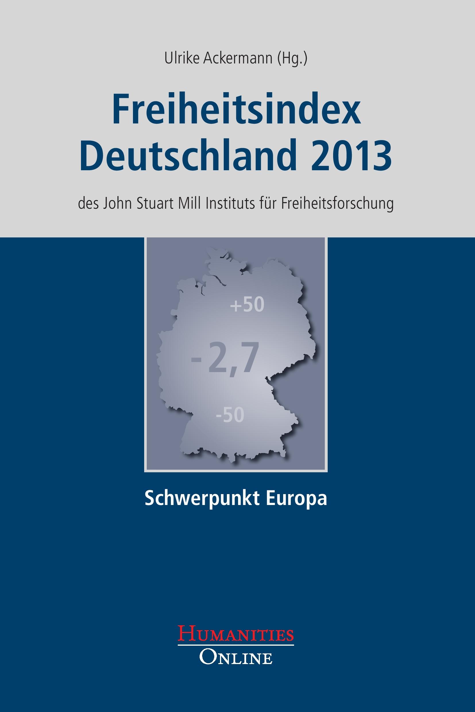 Vorderes Coverbild Freiheitsindex Deutschland 2013