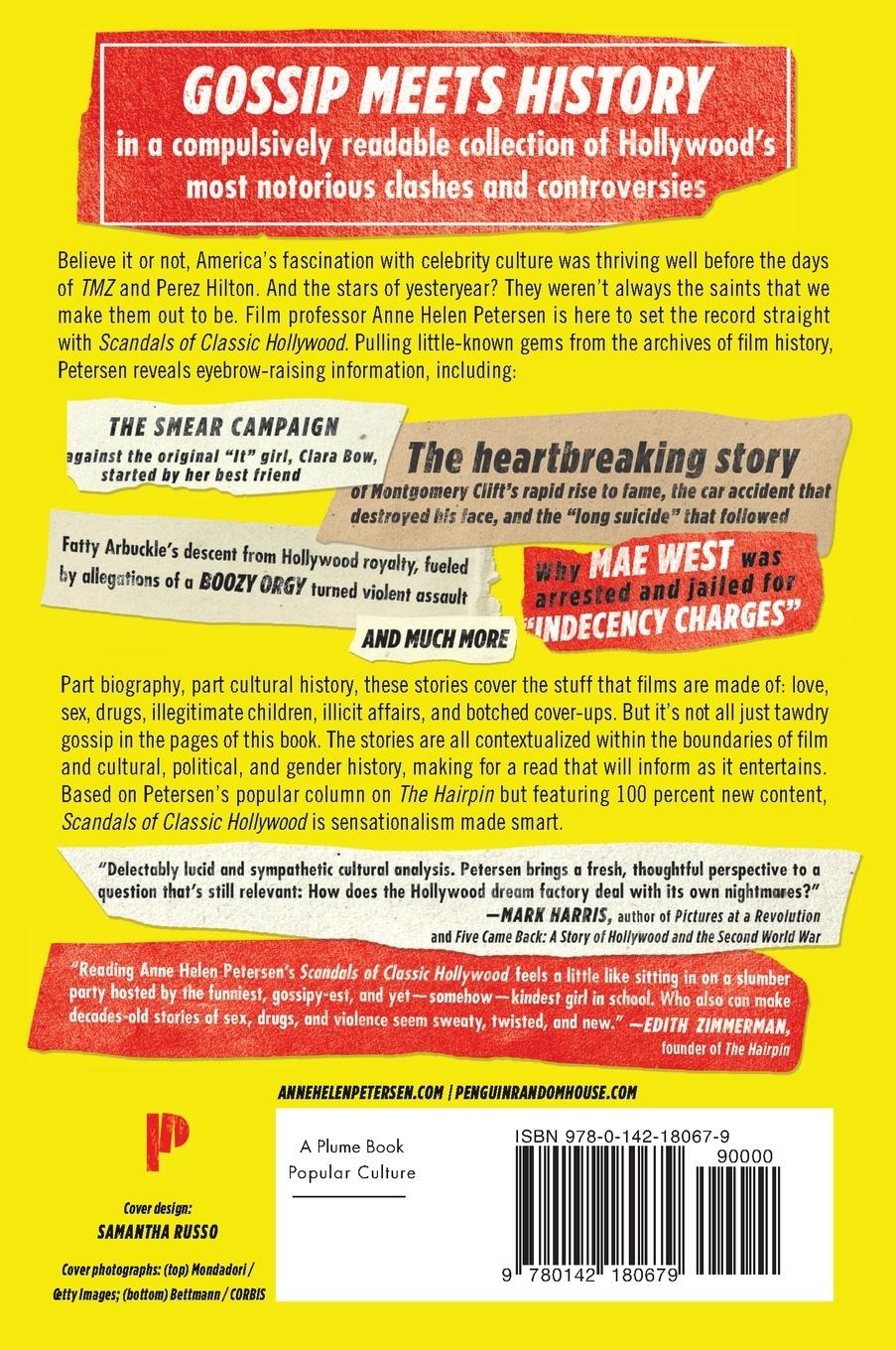 Rückseitencover Scandals of Classic Hollywood