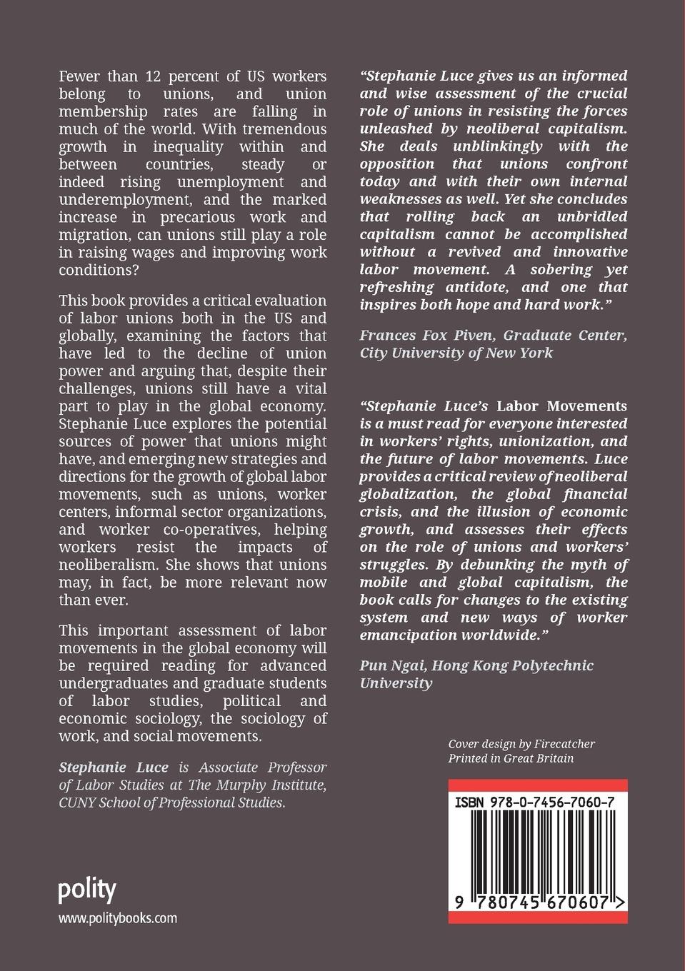 Rückseitencover Labor Movements