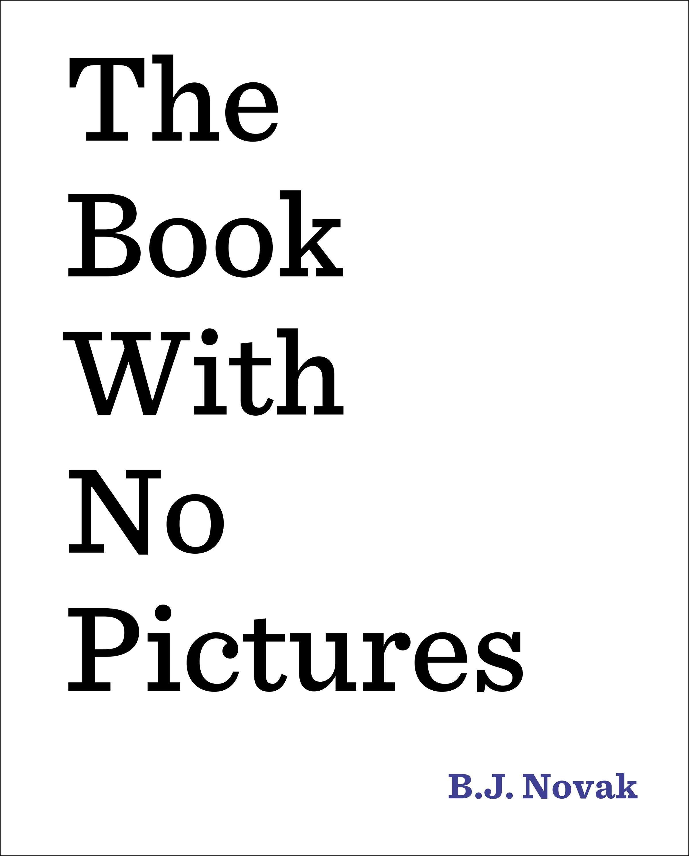 Vorderes Coverbild The Book with No Pictures