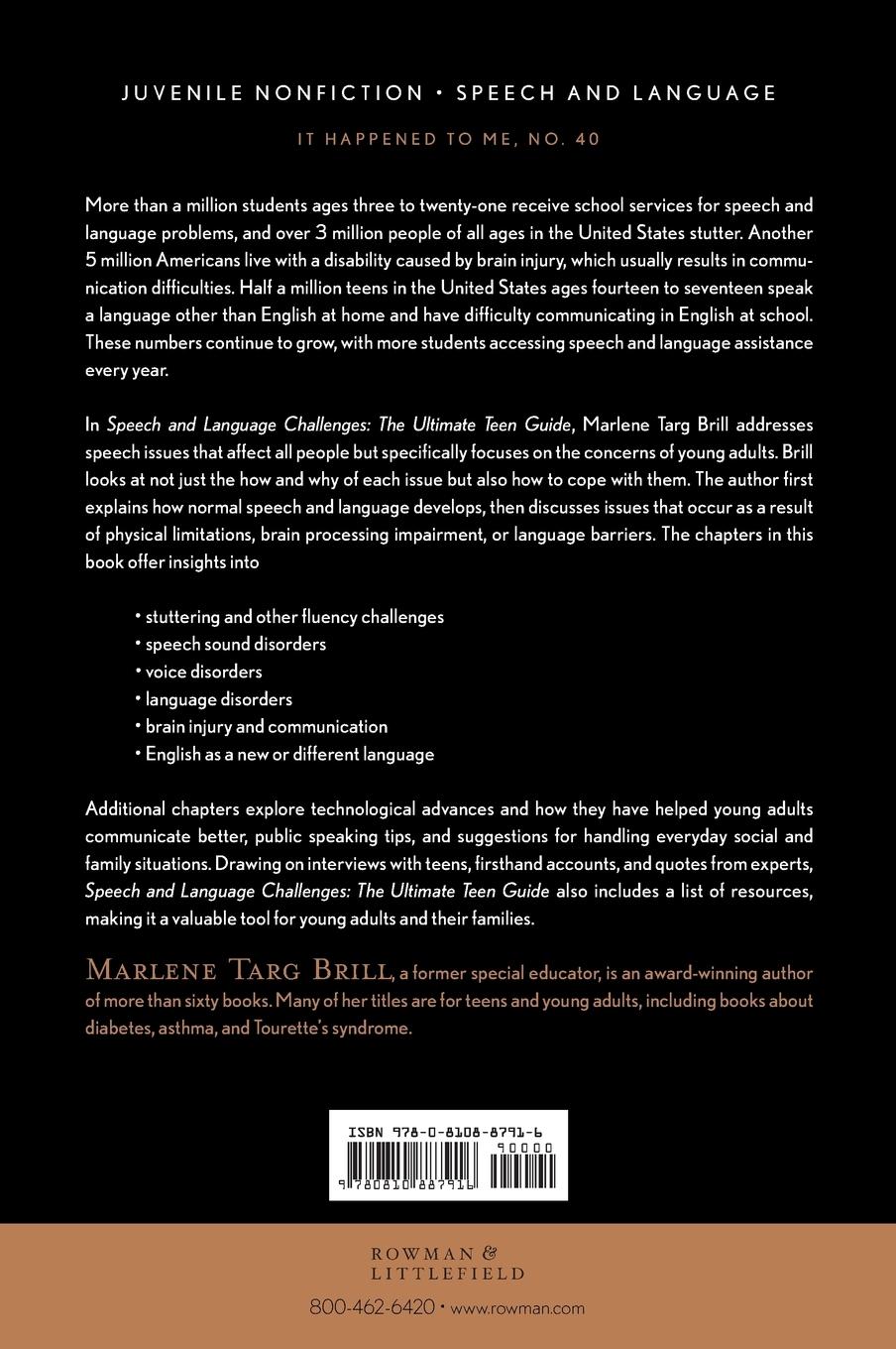 Rückseitencover Speech and Language Challenges