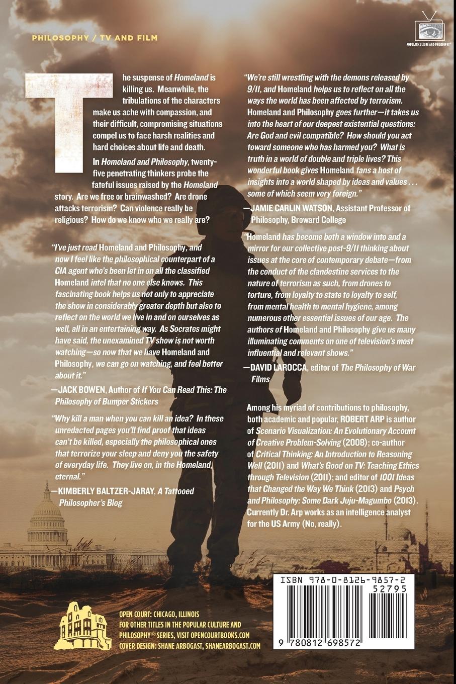 Rückseitencover Homeland and Philosophy