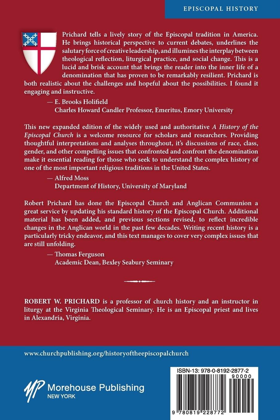 Rückseitencover A History of the Episcopal Church - Third Revised Edition