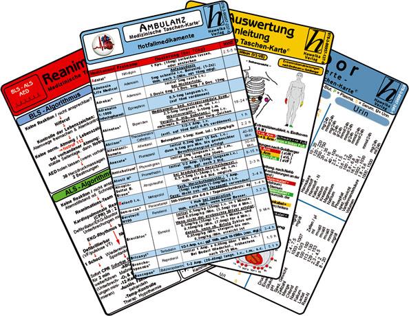 Vorderes Coverbild Ambulanz Karten-Set - EKG, Laborwerte, Notfallmedikamente, Reanimation