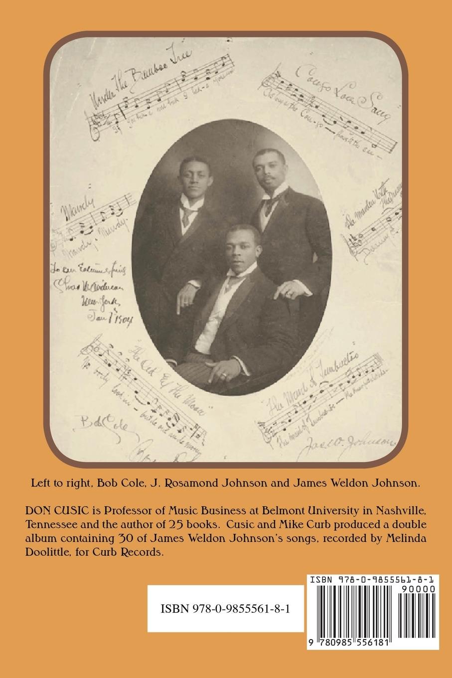 Rückseitencover James Weldon Johnson: Songwriter