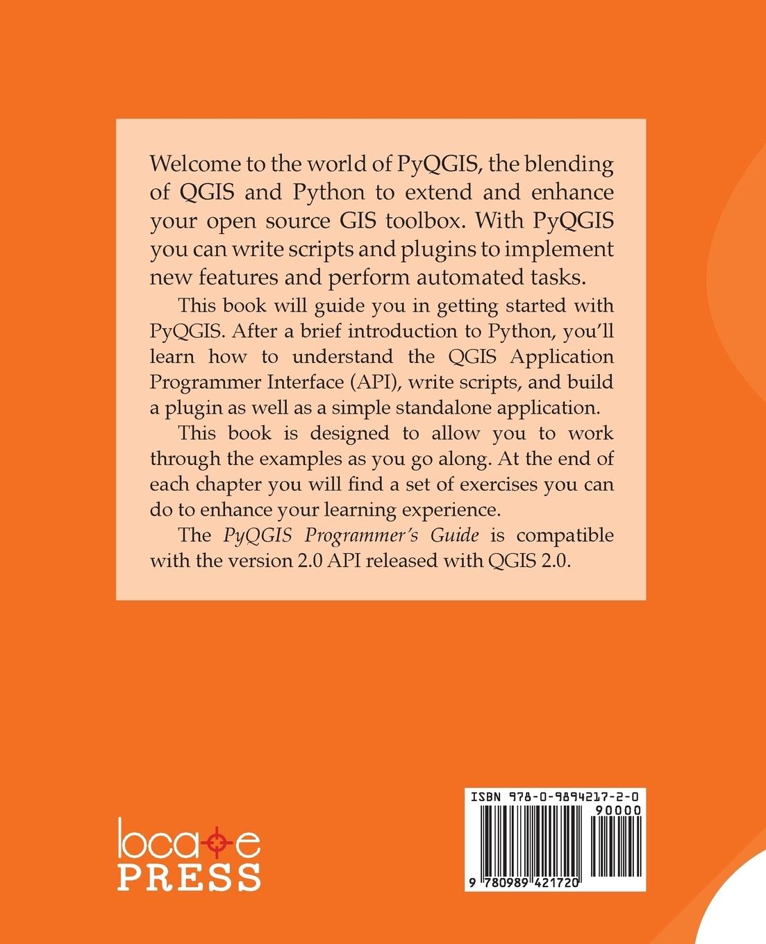 Rückseitencover The Pyqgis Programmer's Guide