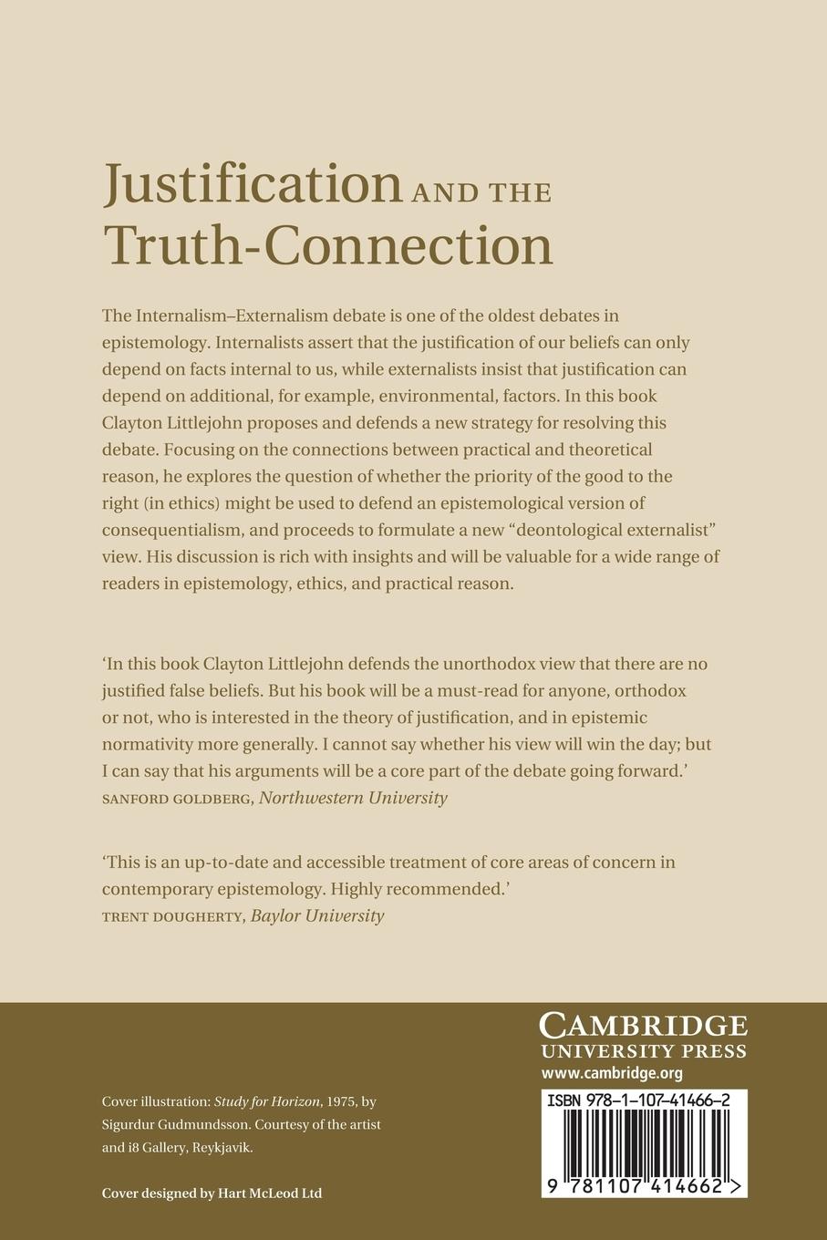Rückseitencover Justification and the Truth-Connection