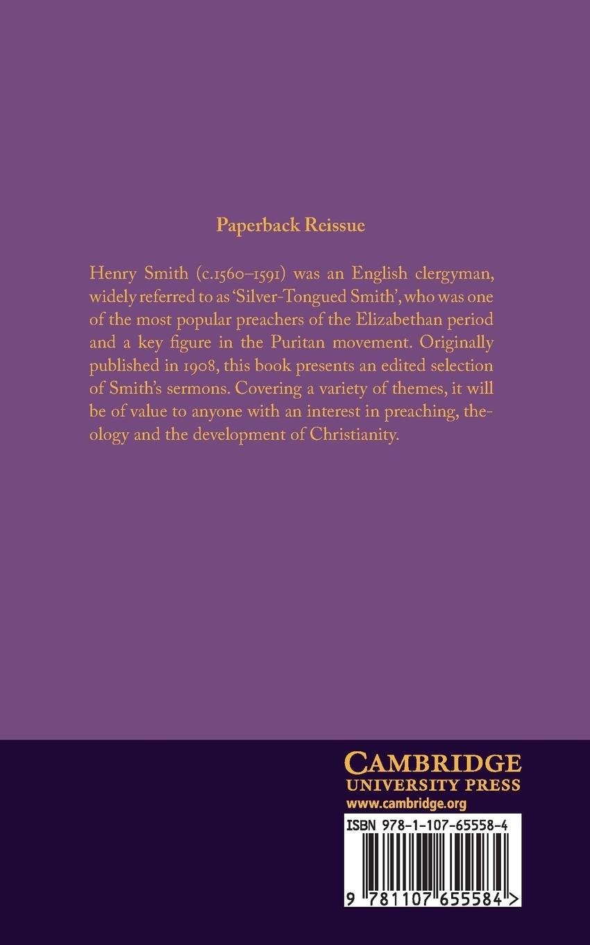 Rückseitencover The Sermons of Henry Smith, the Silver-Tongued Preacher