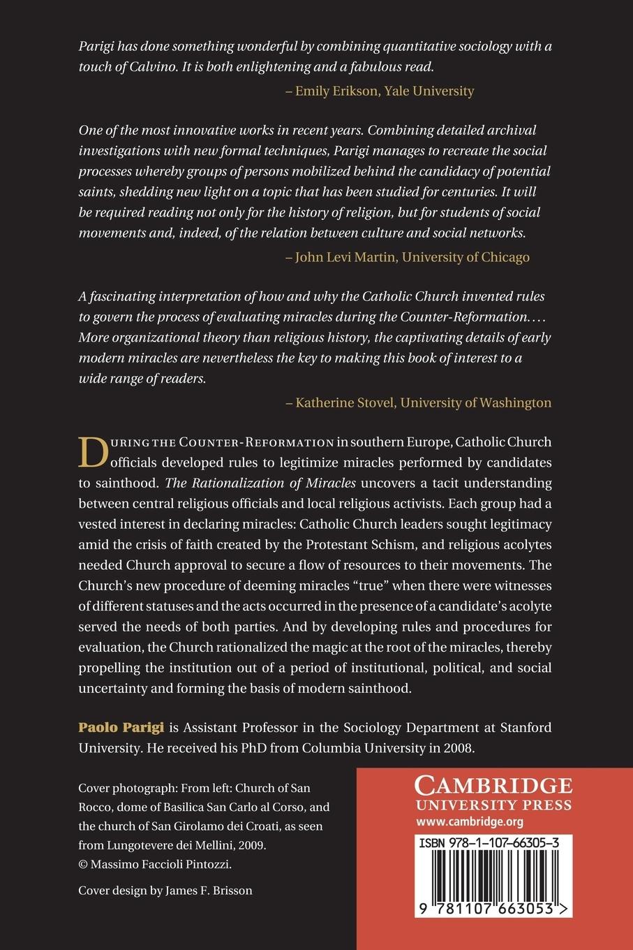 Rückseitencover The Rationalization of Miracles