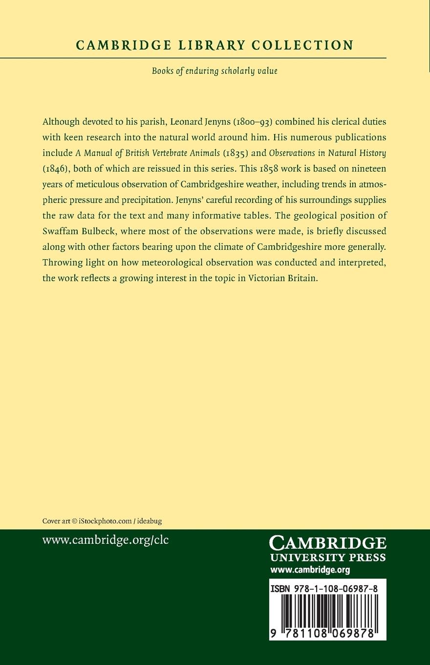 Rückseitencover Observations in Meteorology