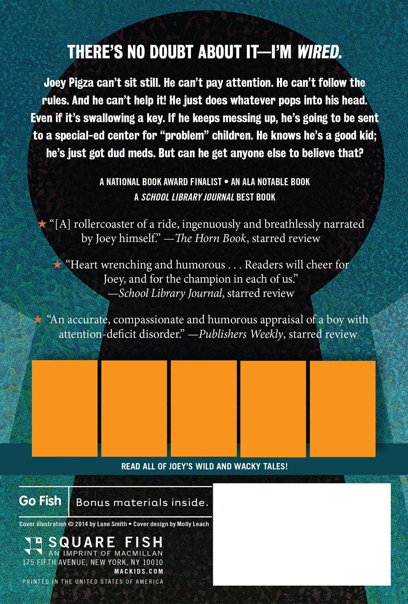 Rückseitencover Joey Pigza Swallowed the Key