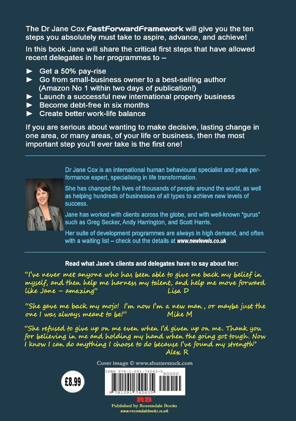 Rückseitencover The Dr Jane Cox FastForwardFramework