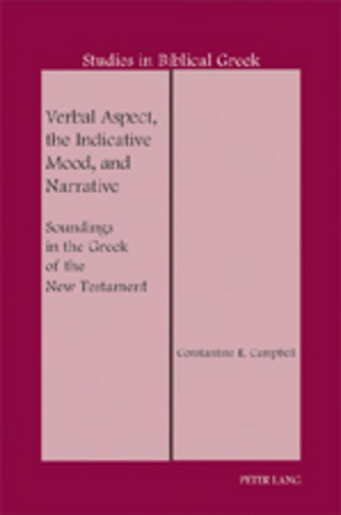Vorderes Coverbild Verbal Aspect, the Indicative Mood, and Narrative