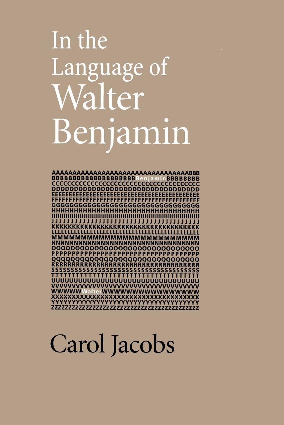 Vorderes Coverbild In the Language of Walter Benjamin