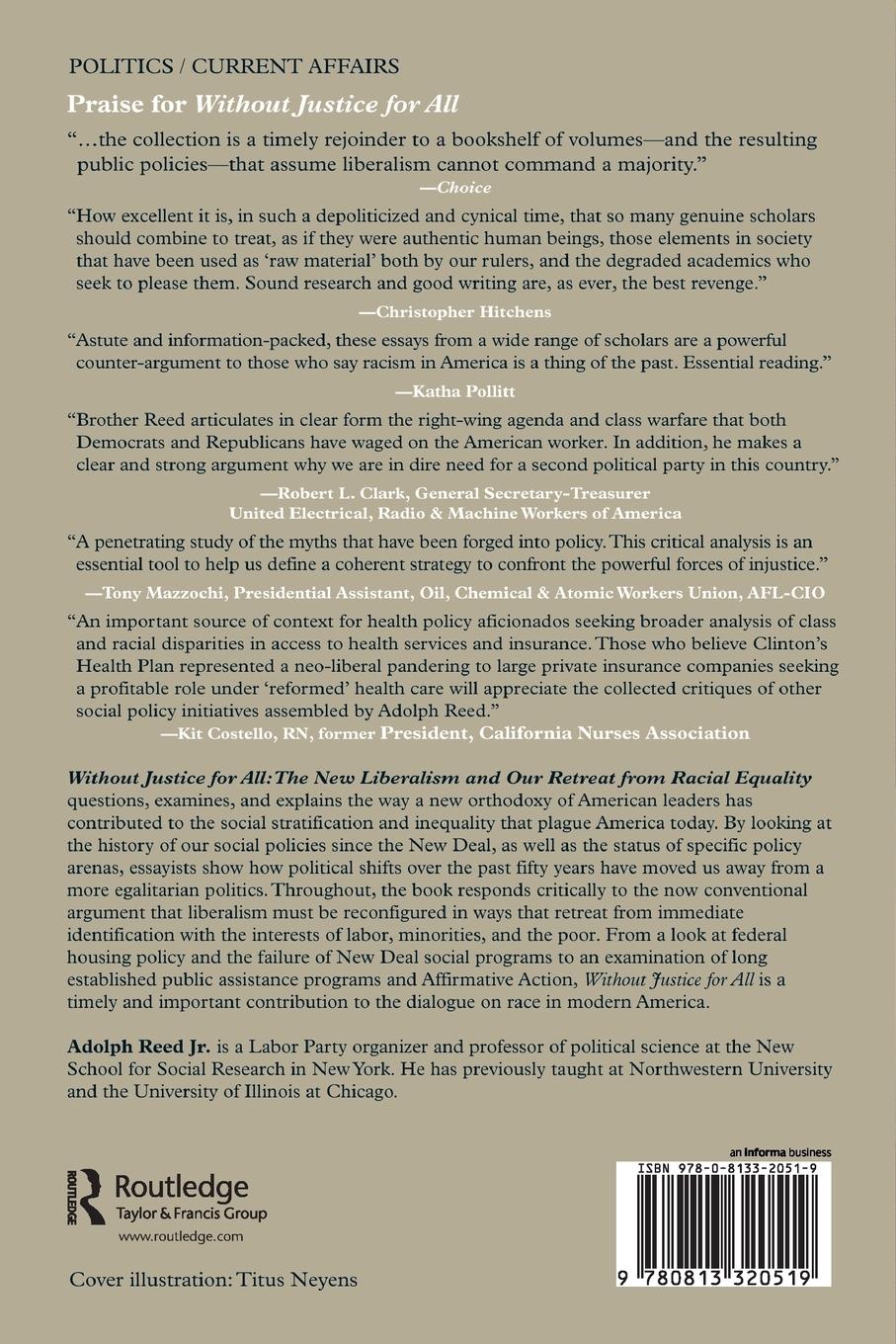 Rückseitencover Without Justice For All