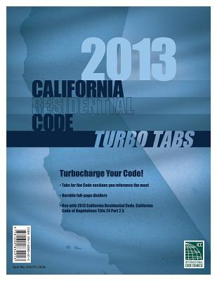 Vorderes Coverbild Turbo Tabs: 2013 CA Residential Code Title 24 Part 2.5