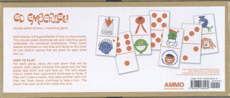 Rückseitencover Ed Emberley Double-Sided Domino + Matching Game