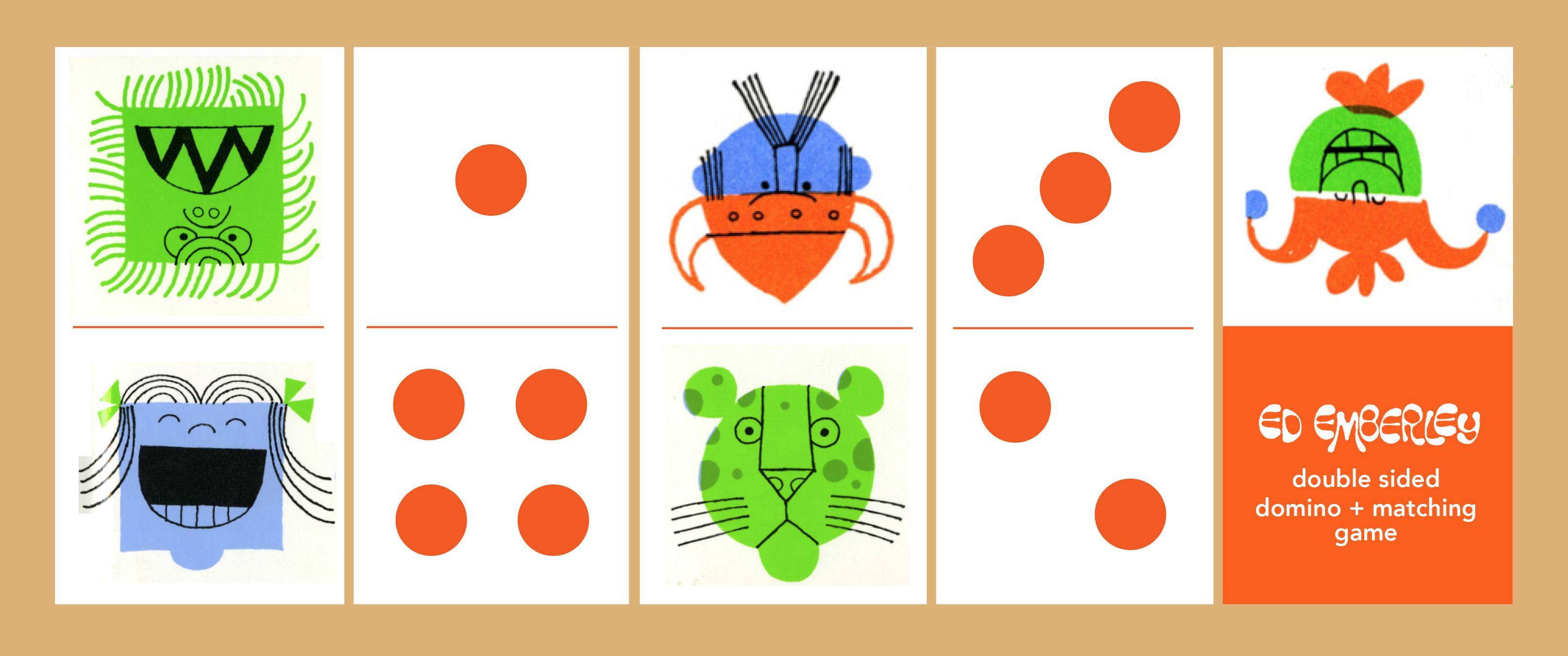 Vorderes Coverbild Ed Emberley Double-Sided Domino + Matching Game