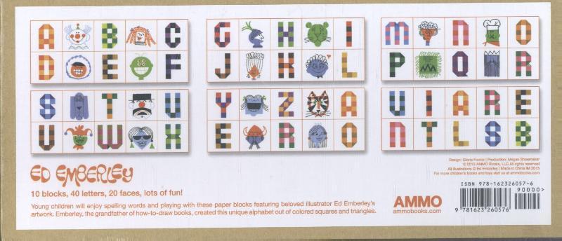Rückseitencover Ed Emberley Alphabet Blocks