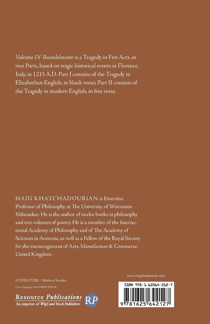 Rückseitencover Valentio Di'Buondelmonte