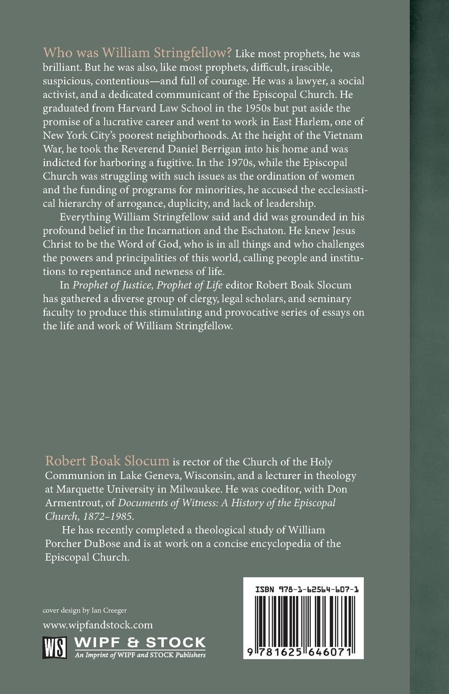 Rückseitencover Prophet of Justice, Prophet of Life