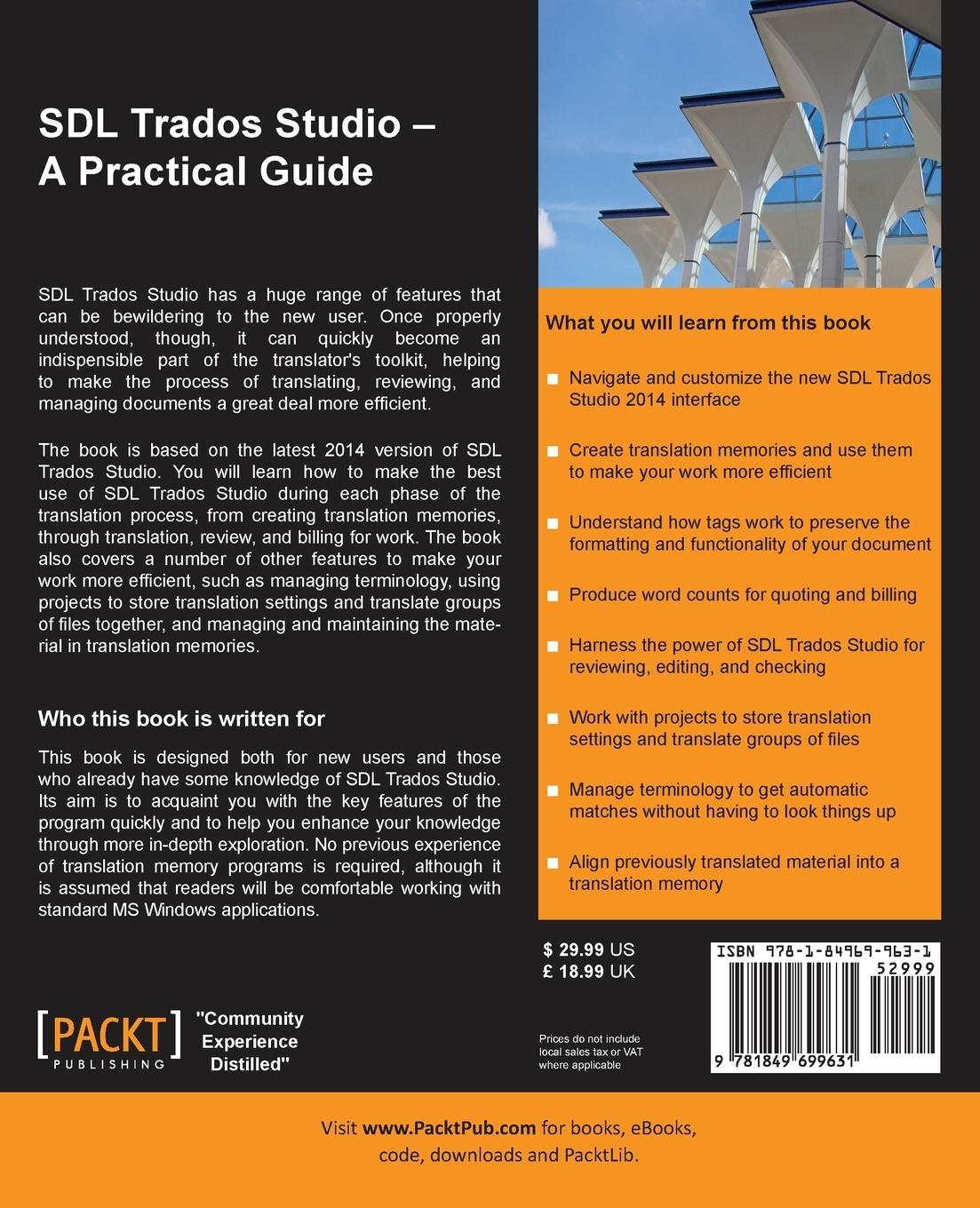 Rückseitencover SDL Trados Studio - A Practical Guide