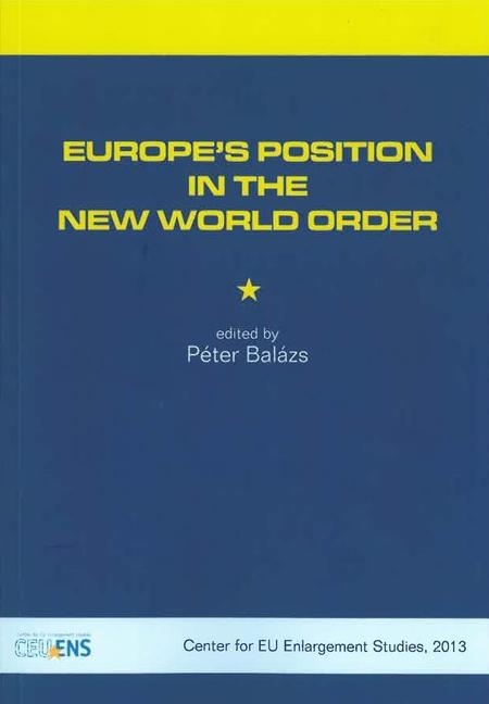 Vorderes Coverbild Europe's Position in the New World Order