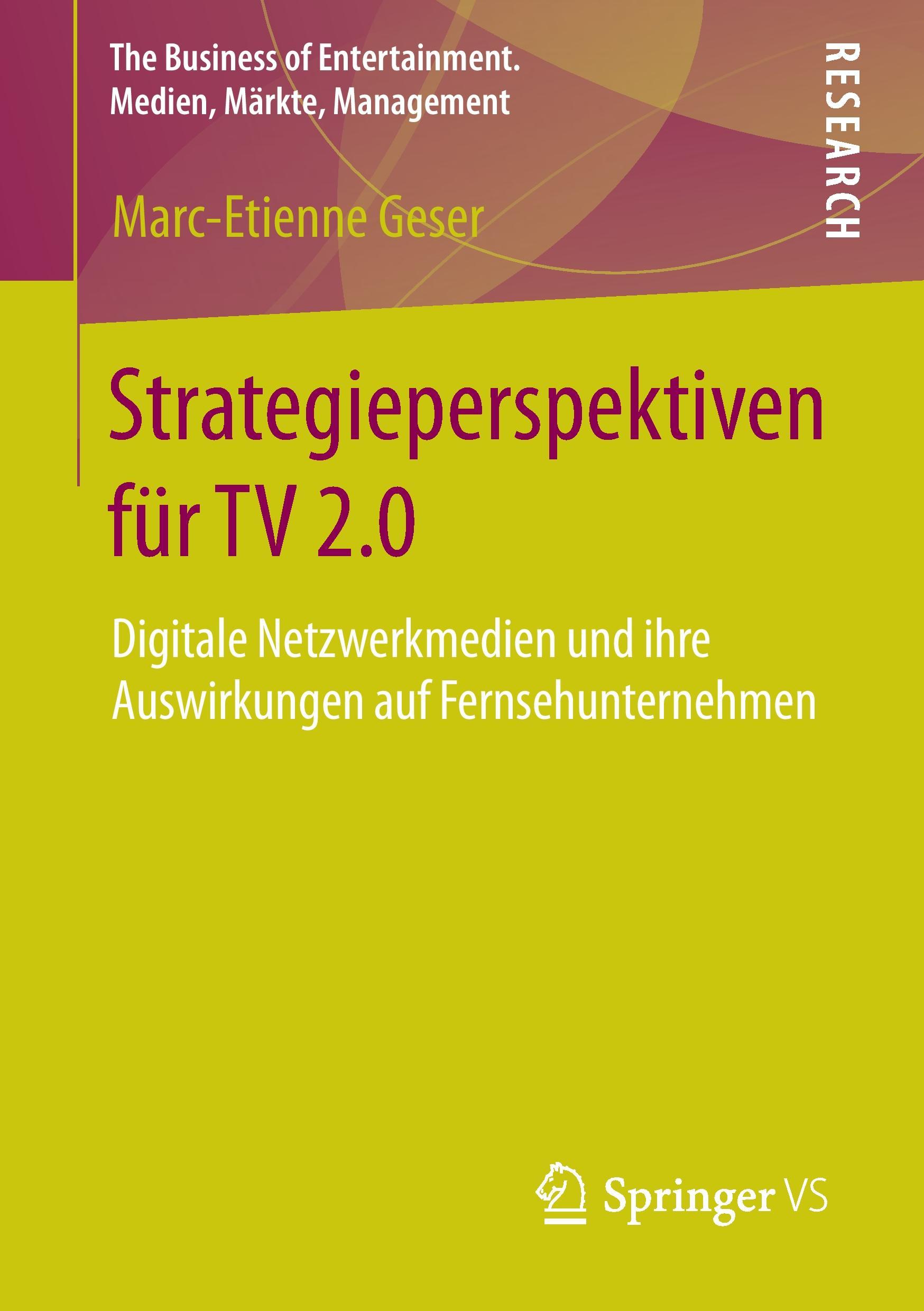 Vorderes Coverbild Strategieperspektiven für TV 2.0