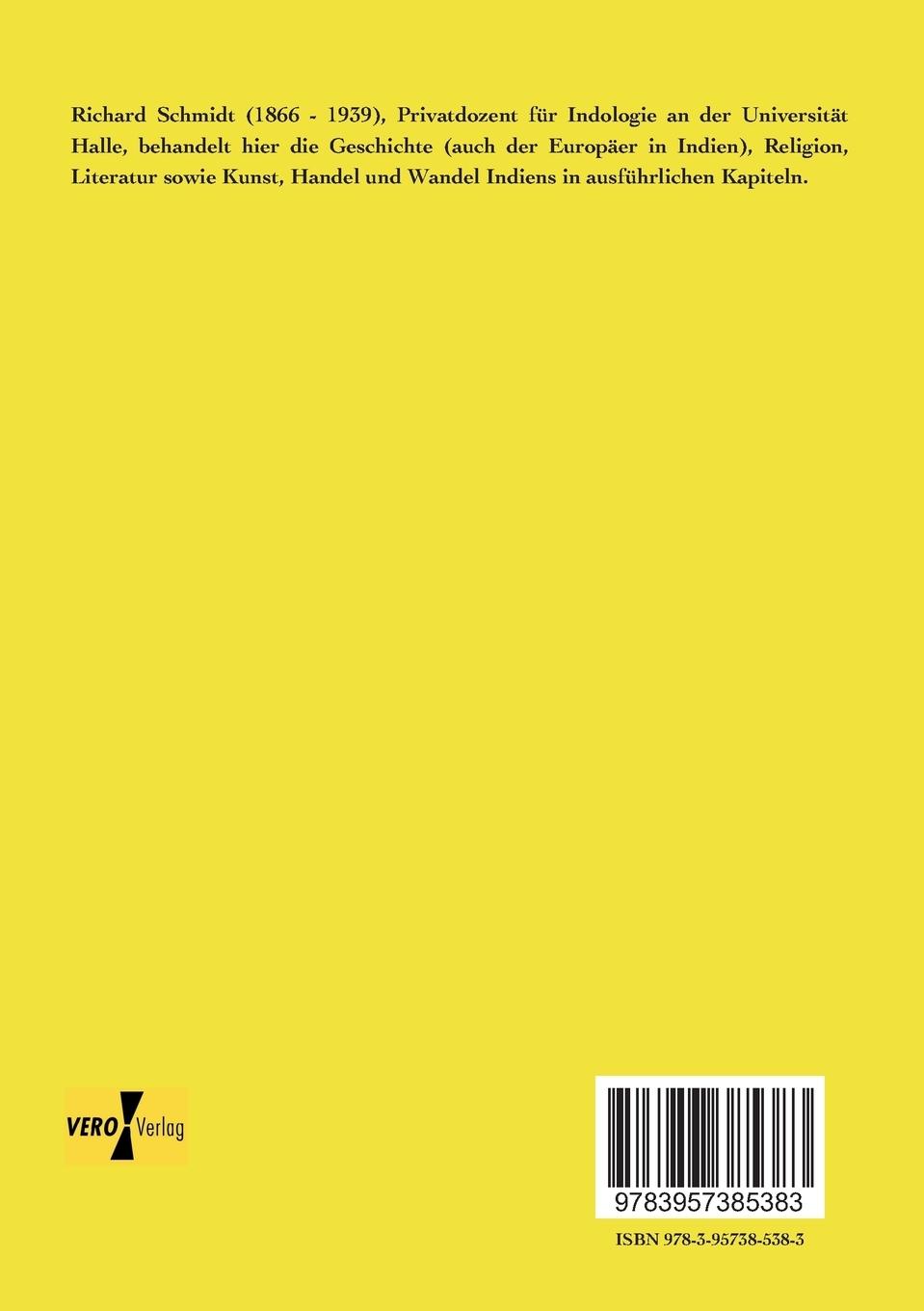 Rückseitencover Das alte und moderne Indien