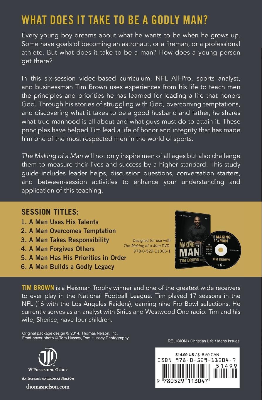 Rückseitencover The Making of a Man Bible Study Guide