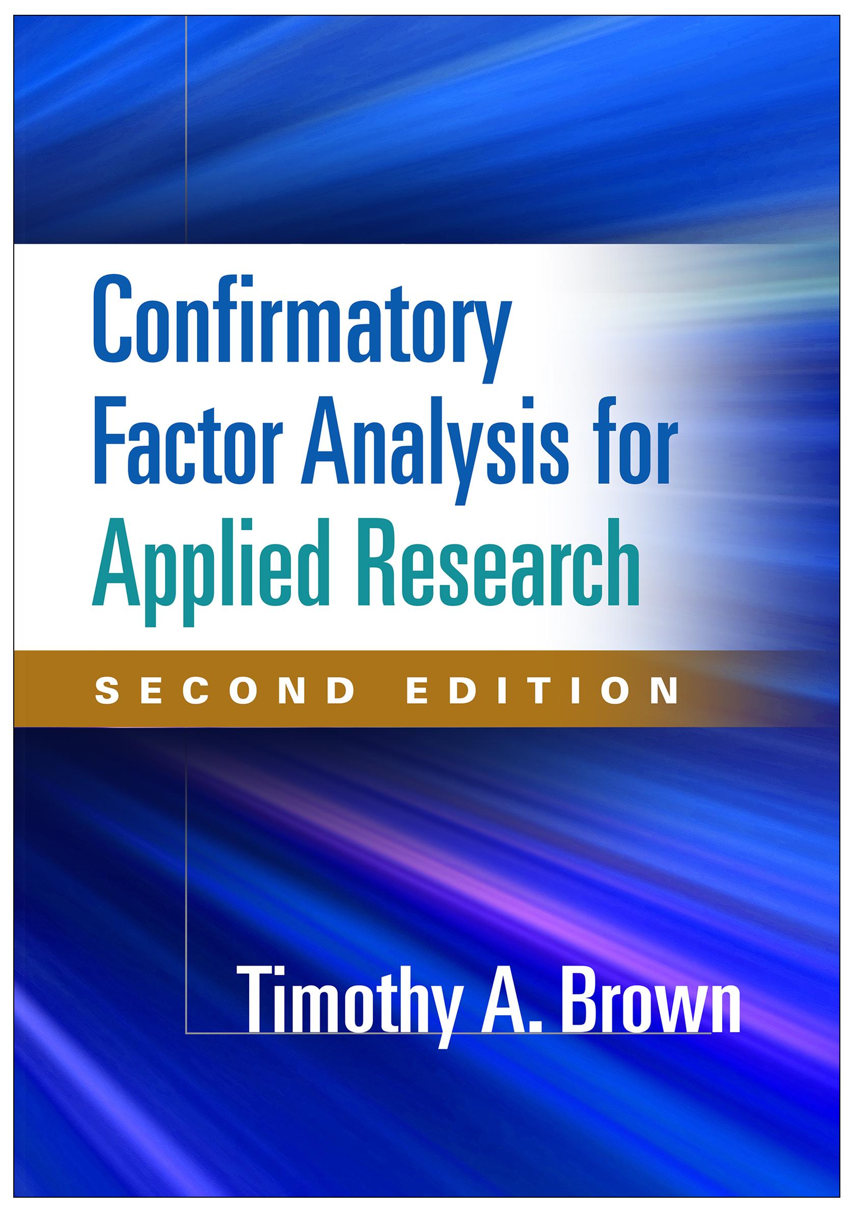 Vorderes Coverbild Confirmatory Factor Analysis for Applied Research, Second Edition