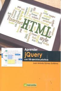 Vorderes Coverbild Aprender jQuery con 100 ejercicios prácticos