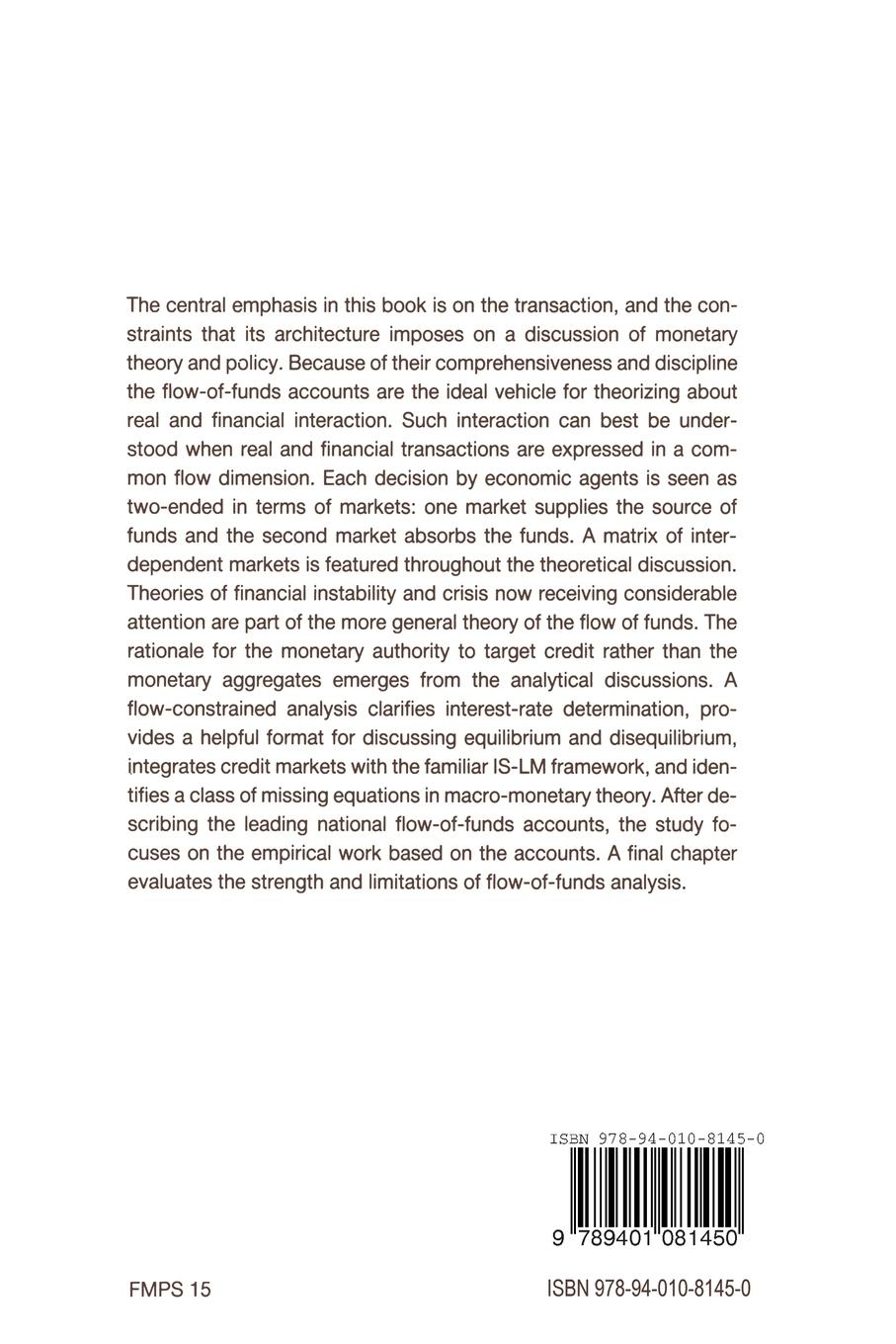 Rückseitencover The Flow of Funds in Theory and Practice