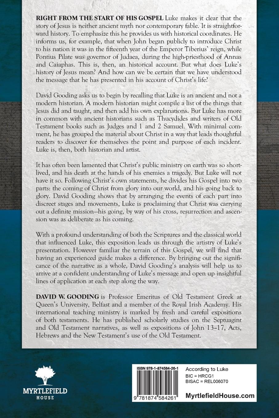 Rückseitencover According to Luke