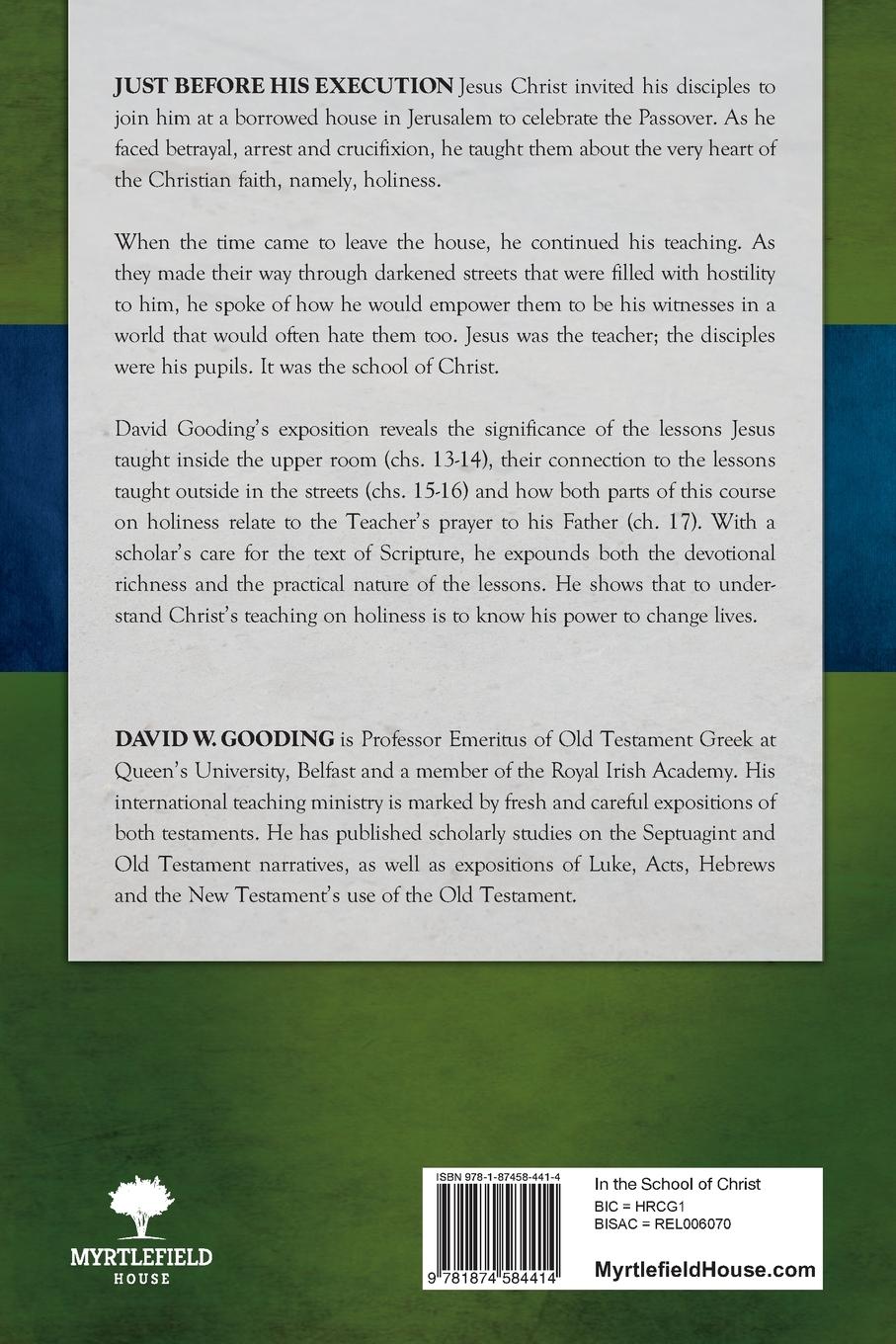 Rückseitencover In the School of Christ